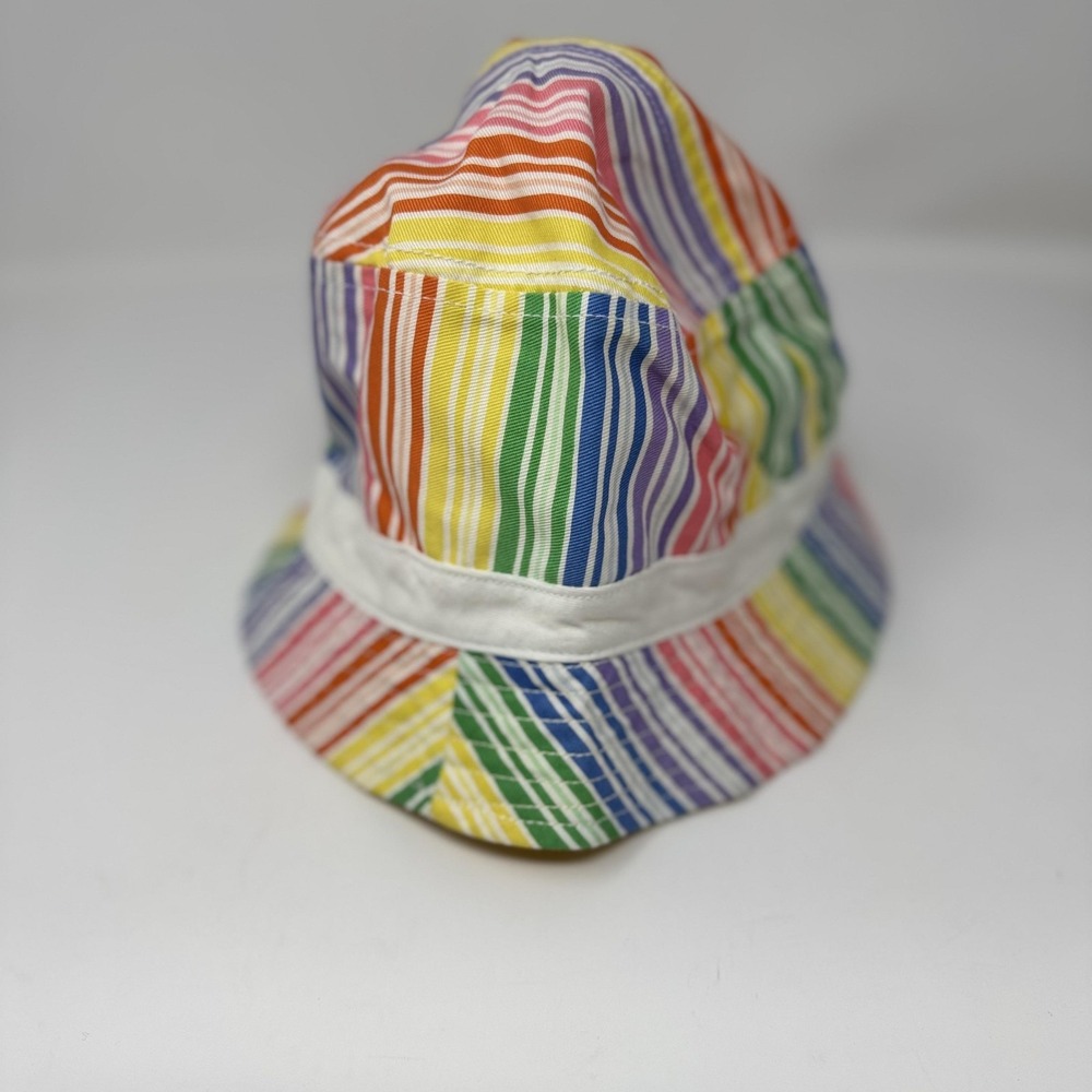 Rainbow‎ Stripe Hat Cap Bucket Boys One Size Multicolor Wide Brim Summer